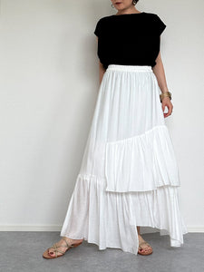 RANDOM TIERED SKIRT