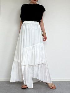 RANDOM TIERED SKIRT