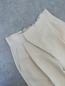 HIGH-WAISTED FRONT WRAP PANTS