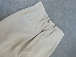 HIGH-WAISTED FRONT WRAP PANTS