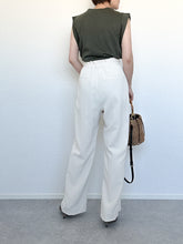 画像をギャラリービューアに読み込む, HIGH-WAISTED FRONT WRAP PANTS