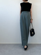 画像をギャラリービューアに読み込む, HIGH-WAISTED FRONT WRAP PANTS