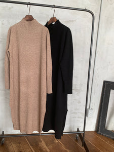 CASHMERE SLIT LONG ONEPIECE