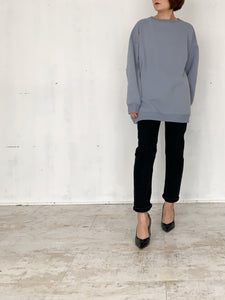 DRAWSTRING BIG SILHOUETTE SWEAT TOP