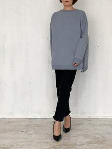 DRAWSTRING BIG SILHOUETTE SWEAT TOP