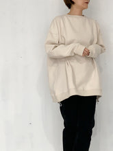 画像をギャラリービューアに読み込む, DRAWSTRING BIG SILHOUETTE SWEAT TOP