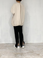 画像をギャラリービューアに読み込む, DRAWSTRING BIG SILHOUETTE SWEAT TOP